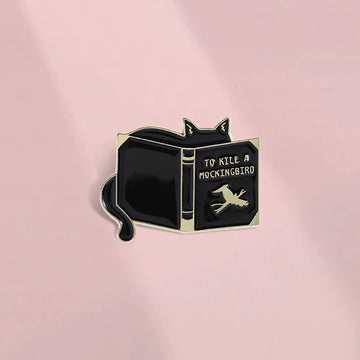 Cute Cat Metal Pin Badge by Topboring