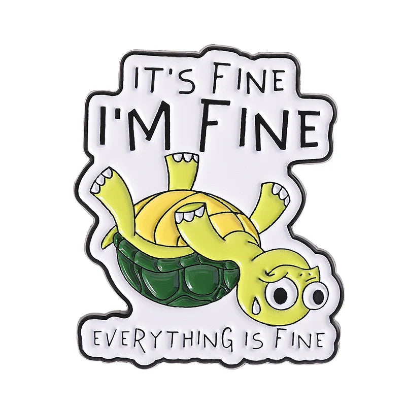 Cute Metal Pin Badge by Topboring