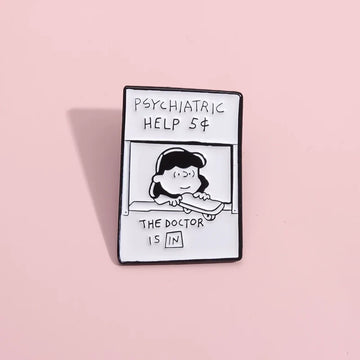 Elegant Cartoon Heart Metal Pin Badge by Topboring