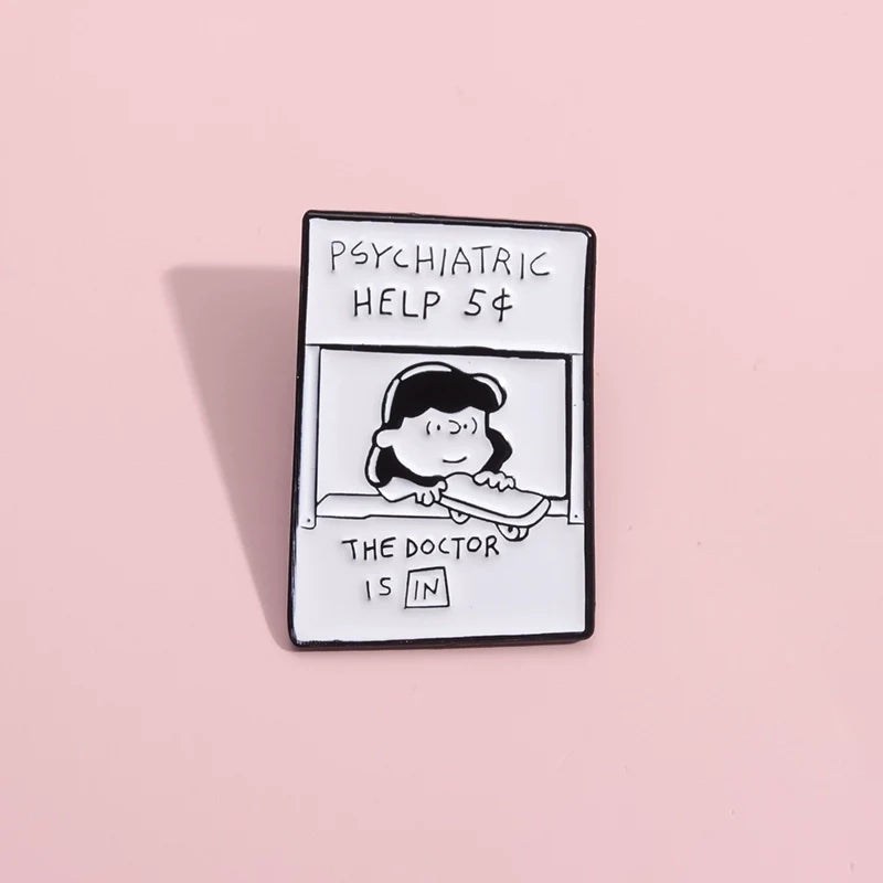 Elegant Cartoon Heart Metal Pin Badge by Topboring
