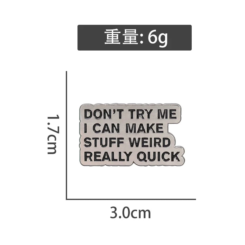 Mini Metal Pin Badge by Topboring