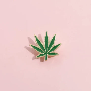 Cute Green Cartoon Metal Pin Badge by Topboring
