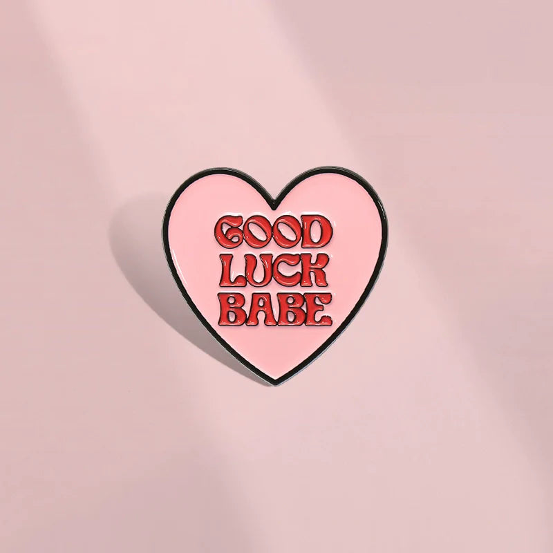 Mini Heart Metal Pin Badge by Topboring