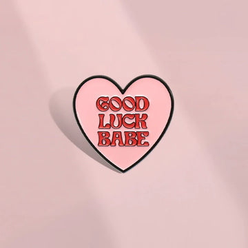 Mini Heart Metal Pin Badge by Topboring