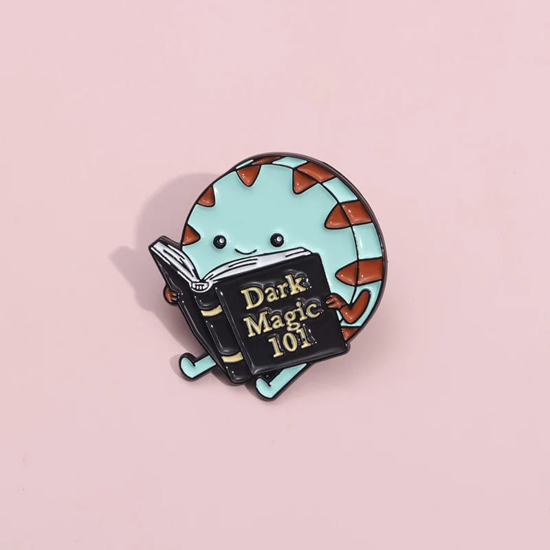 Cute Cartoon Metal Pin Badge by Topboring