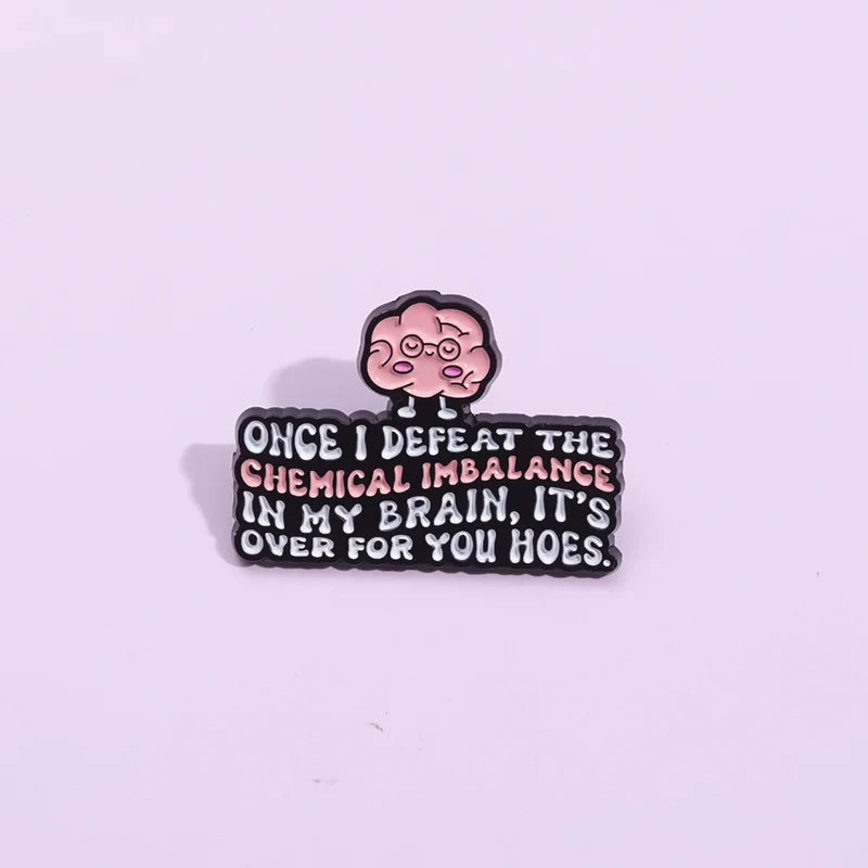 Cute Cartoon Heart Metal Pin Badge by Topboring
