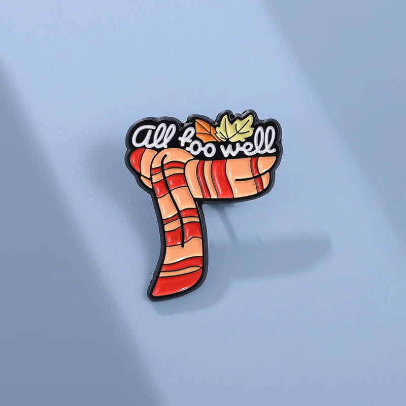 Charming Red Cartoon Metal Pin Badge by Topboring