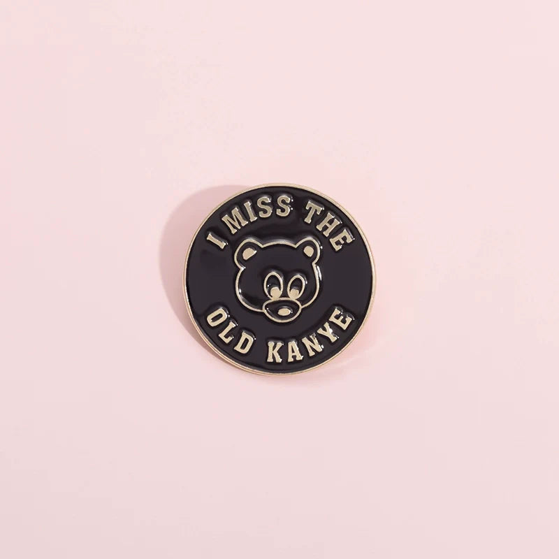 Playful Cartoon Metal Pin Badge by Topboring