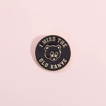 Playful Cartoon Metal Pin Badge by Topboring