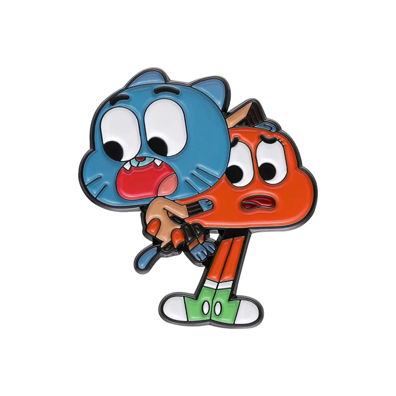 Retro Funny Cartoon Metal Pin Soft Enamel Pin Badge