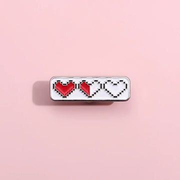 Cute Heart Metal Pin Badge by Topboring