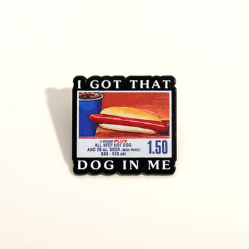 Elegant Cartoon Dog Metal Pin Badge by Topboring