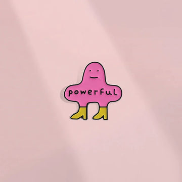 Playful Pink Cartoon Metal by Topboring