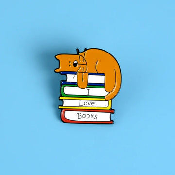 Cute Cartoon Cat Pin Badge by Topboring