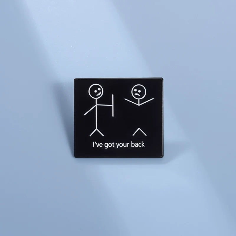 Whimsical Metal Pin Badge by Topboring