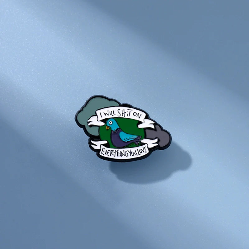 Cute Metal Pin Badge by Topboring