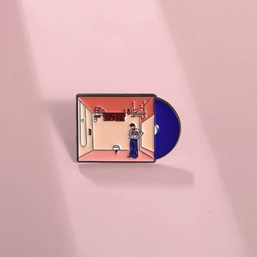 Elegant Metal Pin Badge by Topboring