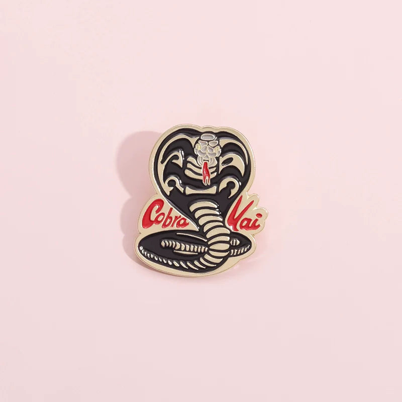 Elegant Cartoon Snake Pin Badge by Topboring