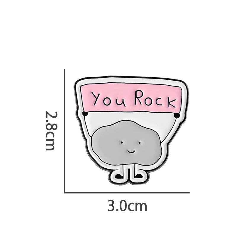 Playful Stylish Cartoon Metal Pin Soft Enamel Pin Badge Alt2