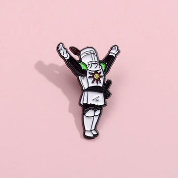 Elegant Sun Metal Pin Badge by Topboring