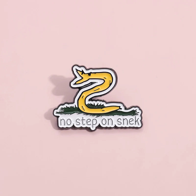 Stylish Snake Metal Pin Badge by Topboring