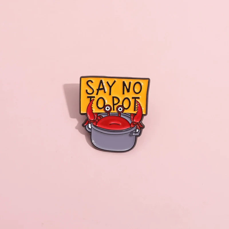 Elegant Metal Pin Badge by Topboring