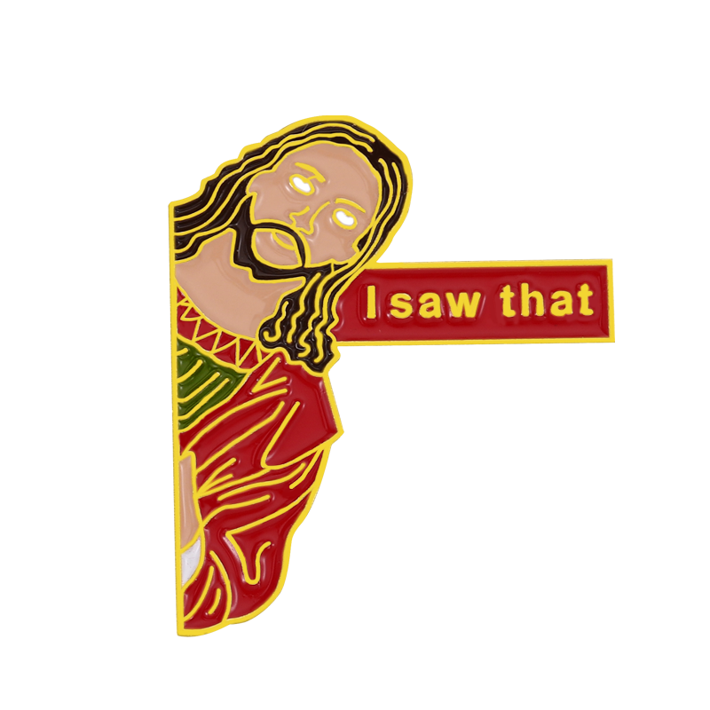 Cute Cartoon Metal Pin Badge by Topboring