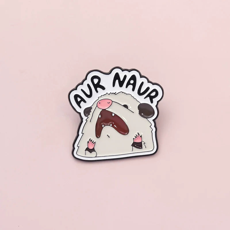 Cute Cartoon Metal Pin Badge by Topboring