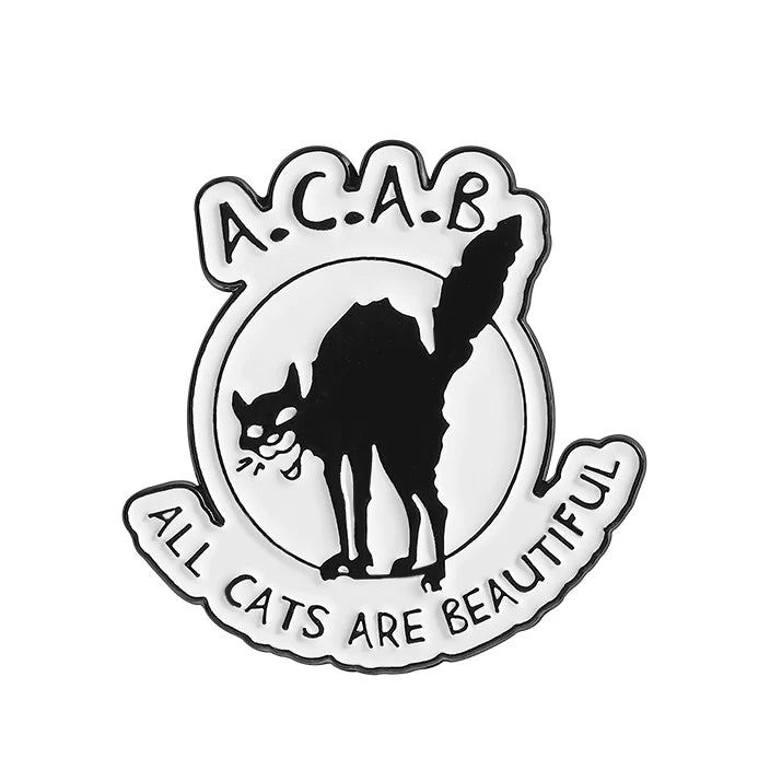 Charming Cute Cartoon Cat Metal Soft Enamel Pin Badge