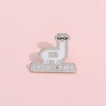 Cute Cartoon Sheep Metal Pin Badge by Topboring