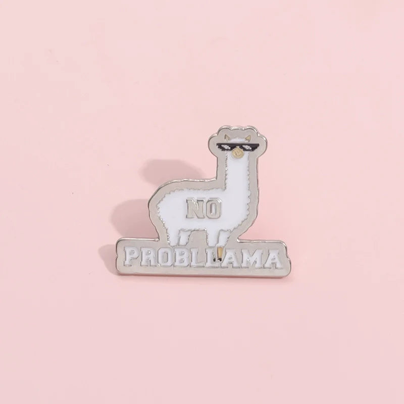 Cute Cartoon Sheep Metal Pin Badge by Topboring