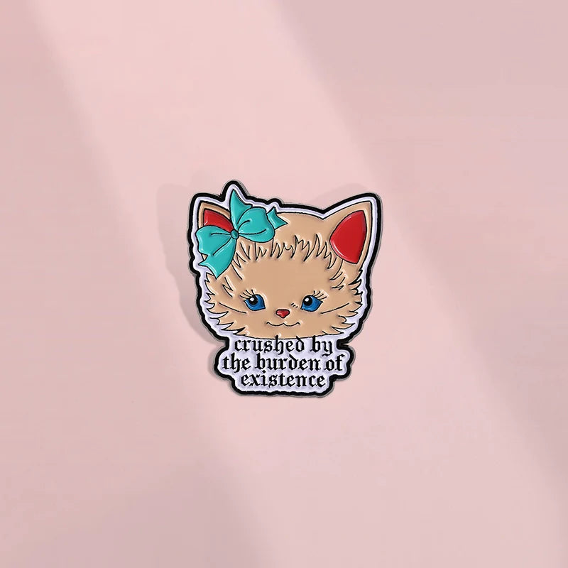 Cute Cartoon Metal Pin Badge by Topboring