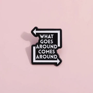 Playful Cartoon Metal Pin Badge by Topboring