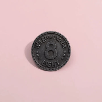 Quirky Black Metal Pin Badge by Topboring