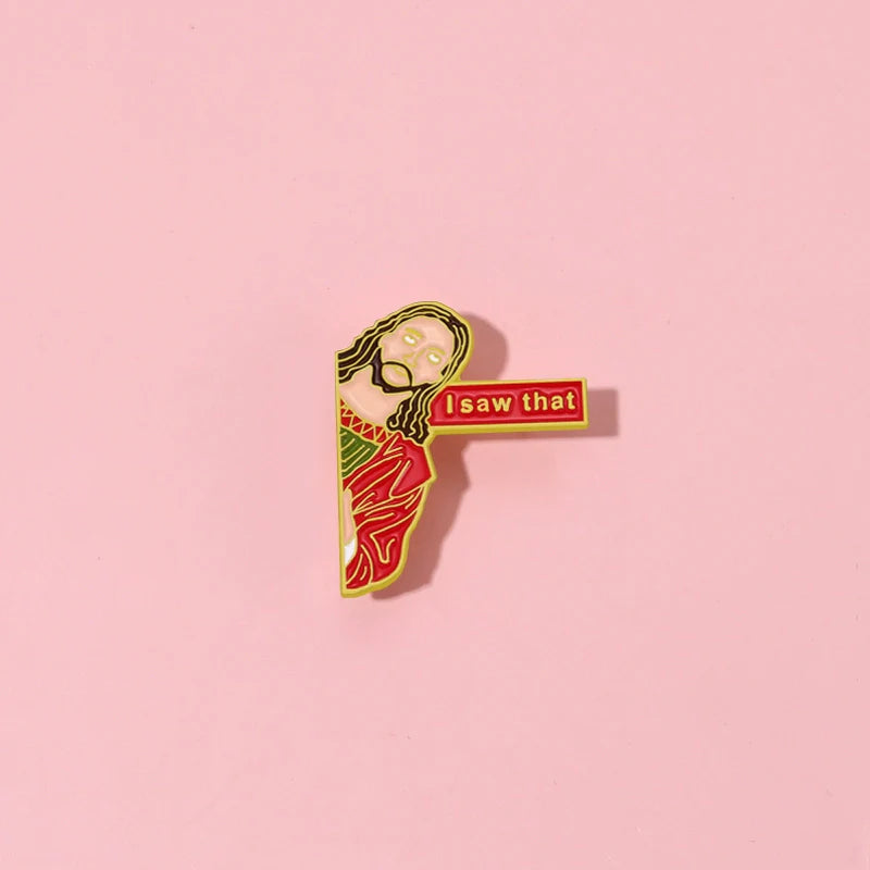 Cute Cartoon Metal Pin Badge by Topboring