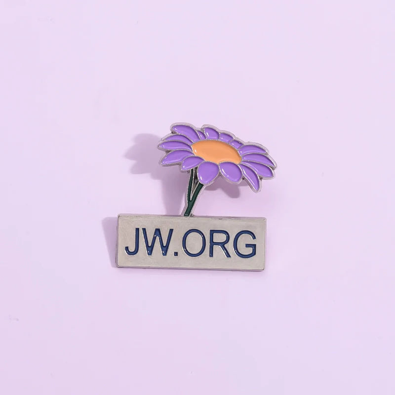 Cute Flower Metal Pin Badge by Topboring