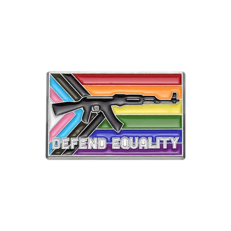Cute Cartoon Rainbow Metal Pin Badge by Topboring