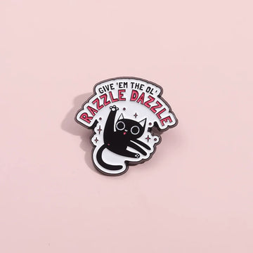 Cute Cat Metal Pin Badge by Topboring