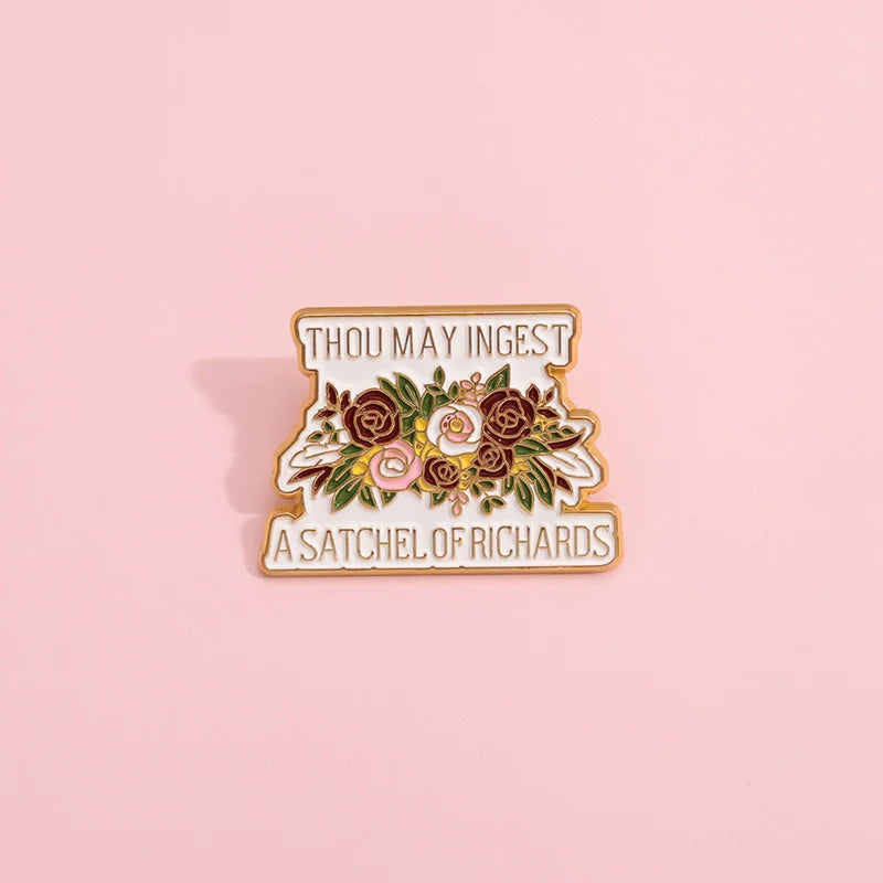 Whimsical Metal Pin Badge by Topboring