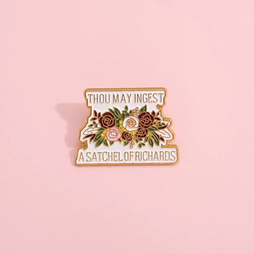 Whimsical Metal Pin Badge by Topboring