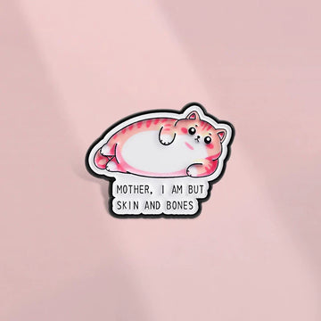 Funny Cute Cat Metal Pin Badge by Topboring