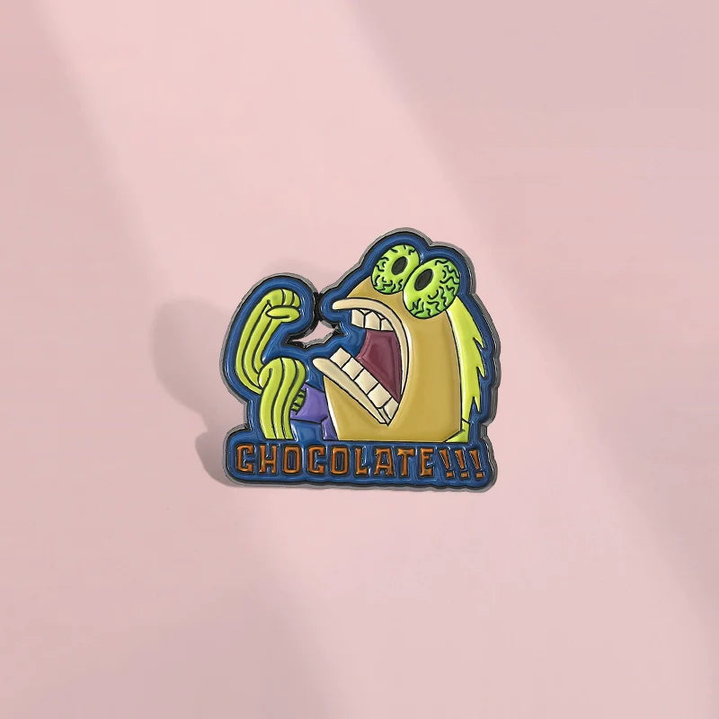 Cute Cartoon Metal Pin Badge by Topboring