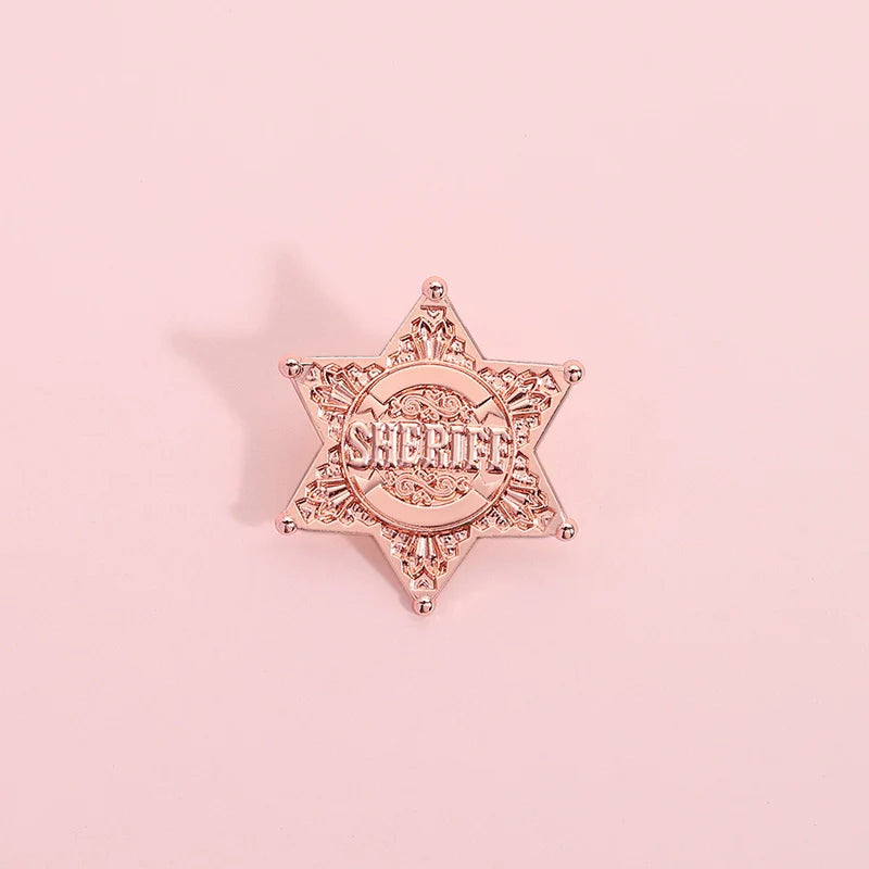 Retro Star Metal Pin Badge by Topboring