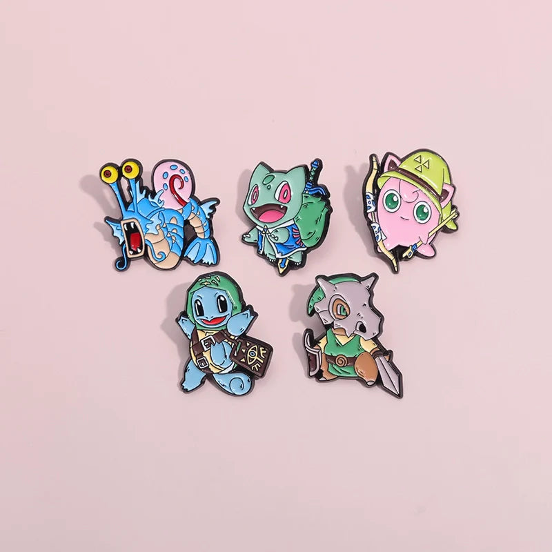 Cute Anime Cartoon Metal Pin Badge by Topboring