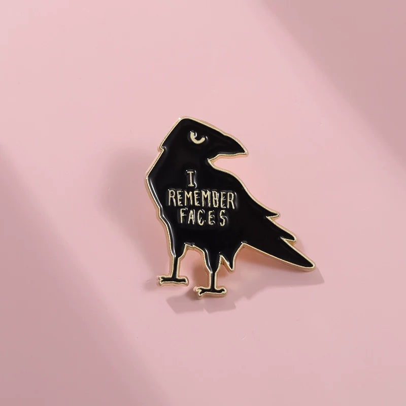 Playful Black Metal Pin Badge by Topboring