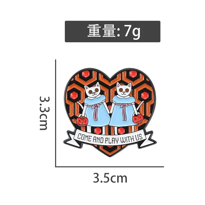 Minimalist Cute Cartoon Pin Badge Enamel Pin Badge
