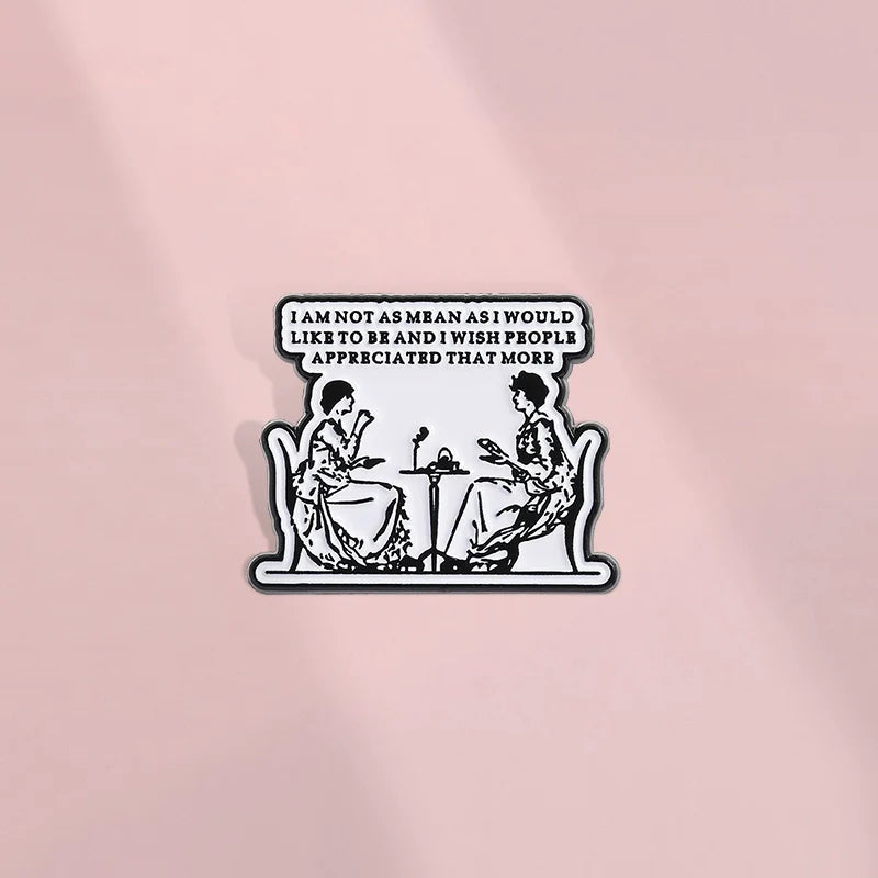 Retro Elegant Metal Pin Badge by Topboring